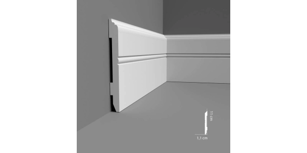 Listwa podłogowa Premium MD354P Mardom Decor 200 x 10,7 x 1,1 cm - 200 x 10,7 x 1,1 cm